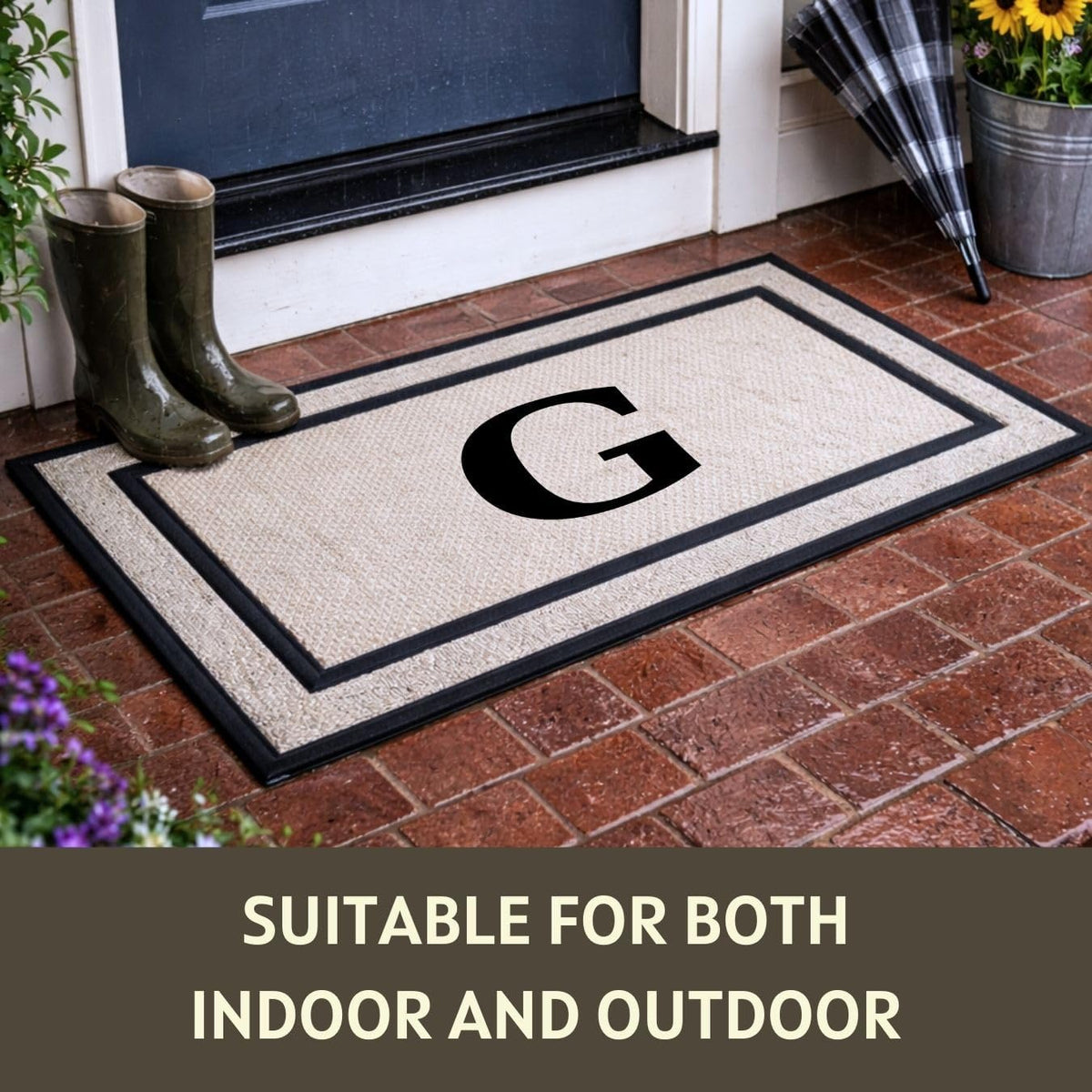Single Initial Door Mat