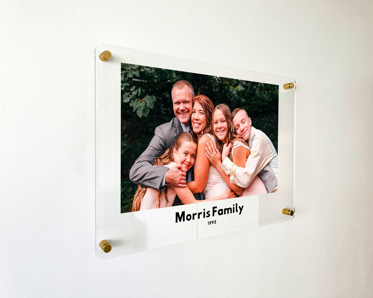 Custom Family Photo Acrylic Wall Art