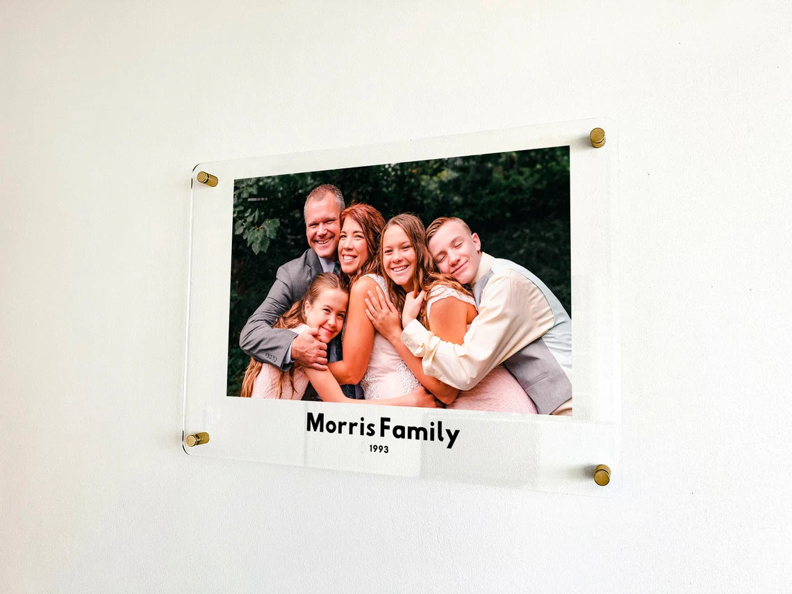 Custom Family Photo Acrylic Wall Art