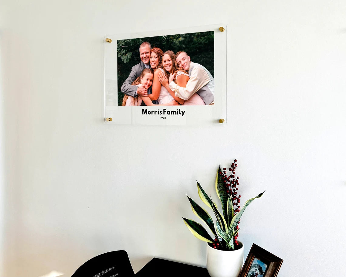 Custom Family Photo Acrylic Wall Art