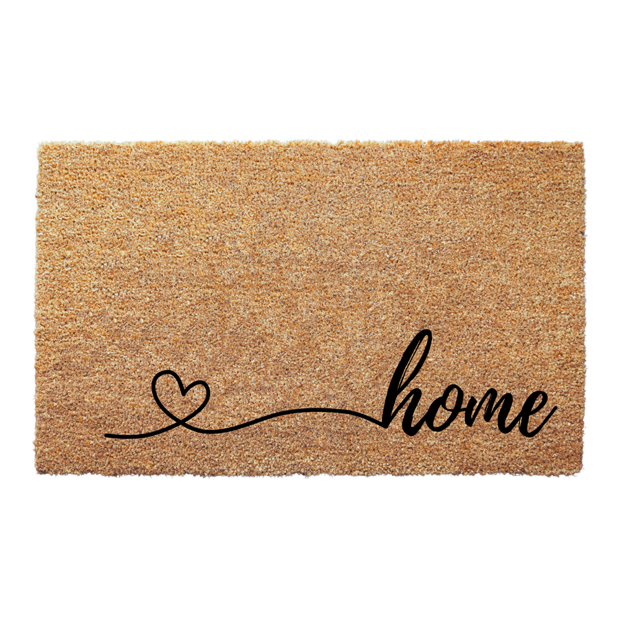 Sweet Home Doormat with Heart