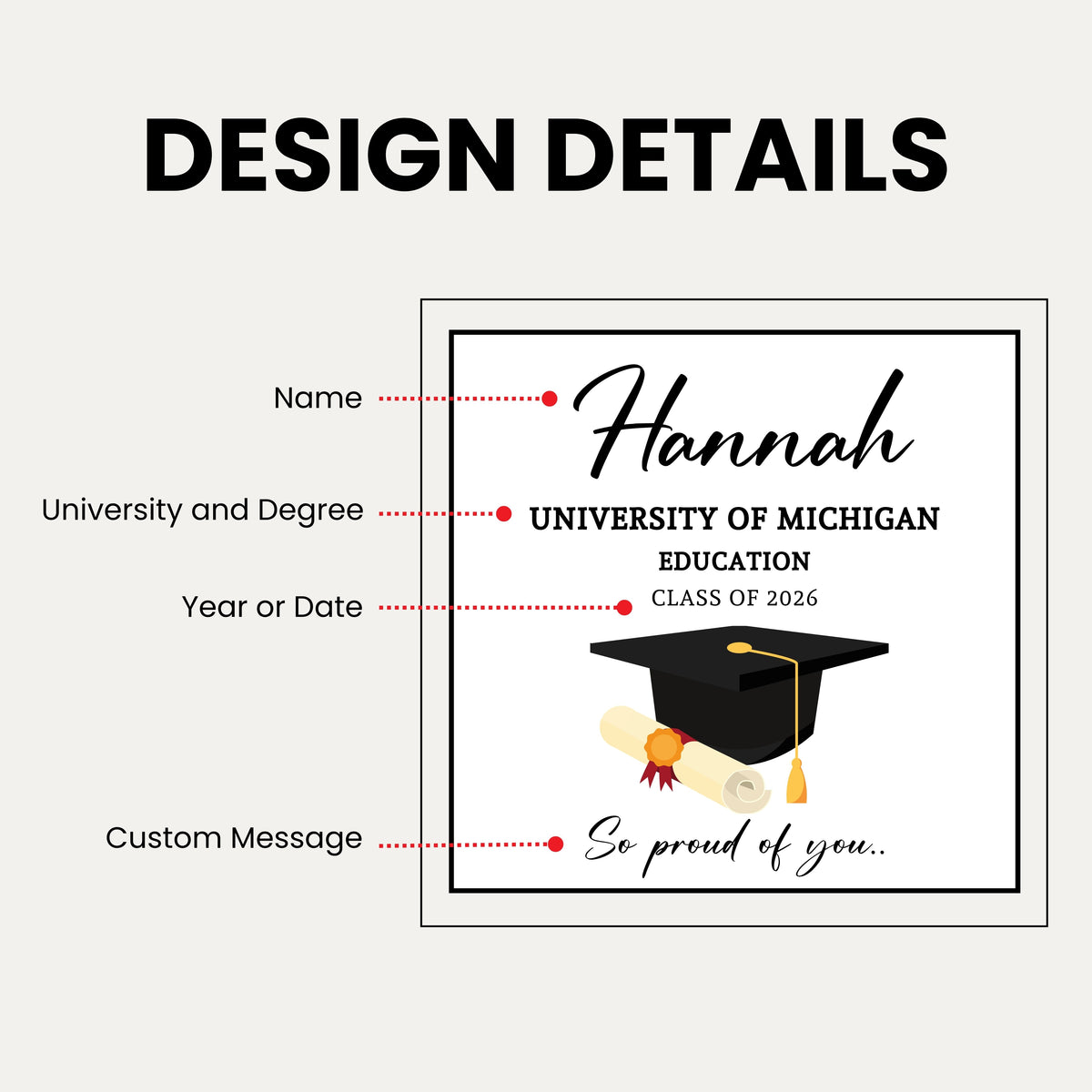 Graduation Keepsake Block