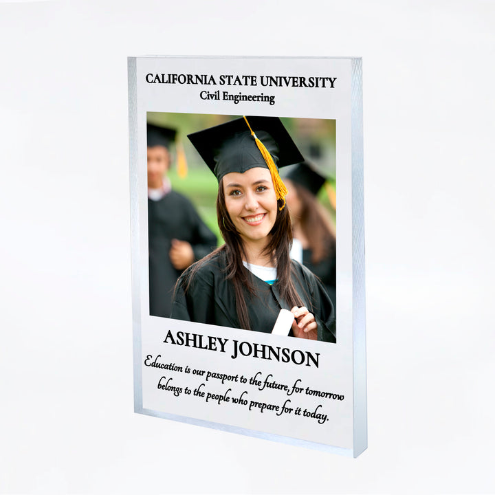 Personalized Graduation Gift with Custom Photo