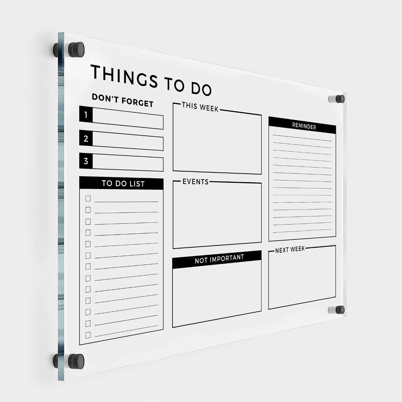Personalized To-do List & Planner with Checkboxes & Hardware Color ...