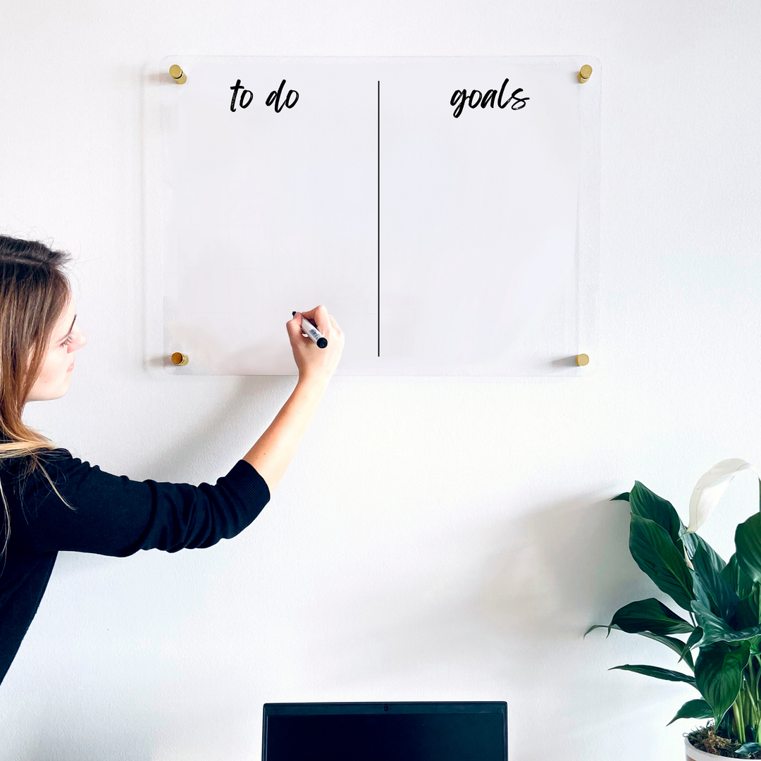 To Do Goals Acrylic Board