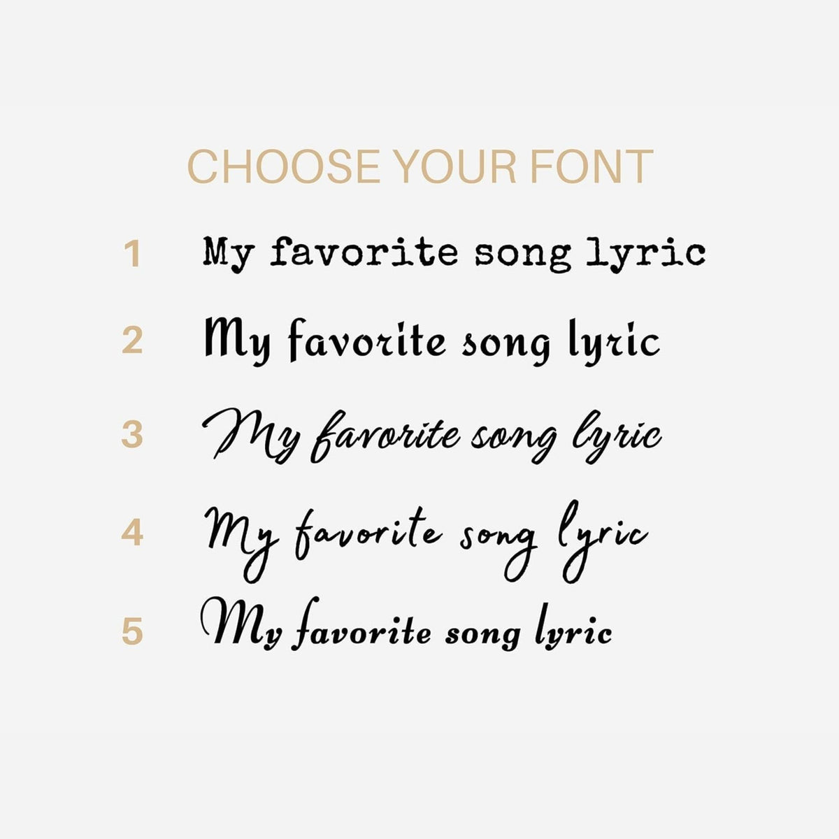 Custom Song Lyrics Poster
