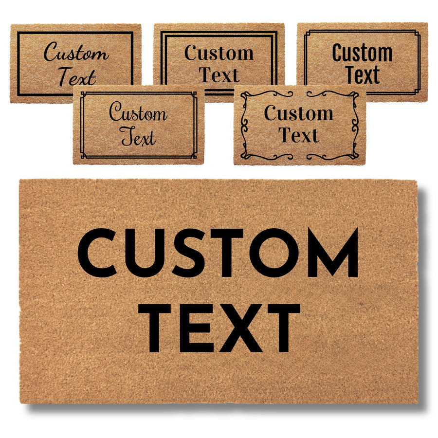 Custom Text Doormat