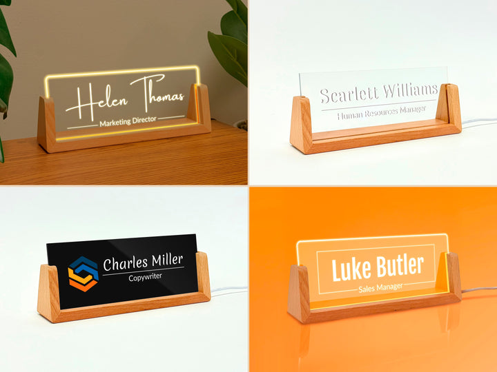 Led Light Office Name Plate for Desk 4