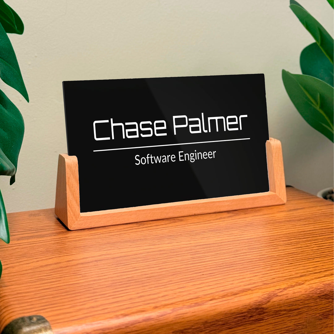 Led Light Office Name Plate for Desk 4