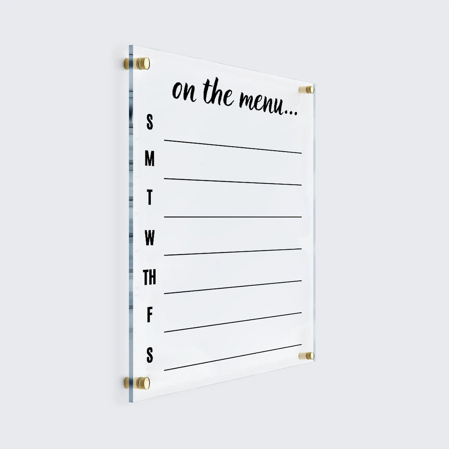 Custom Menu Planner