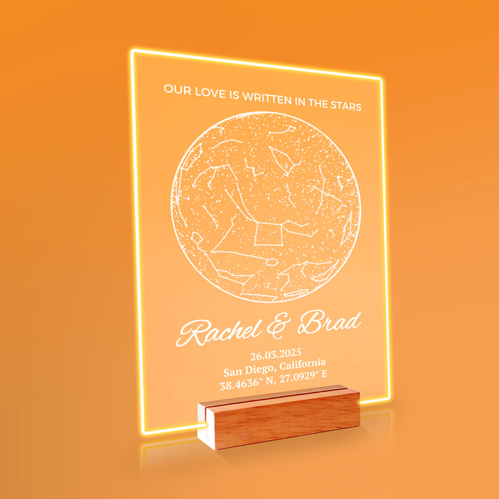 Custom Star Map Plaque