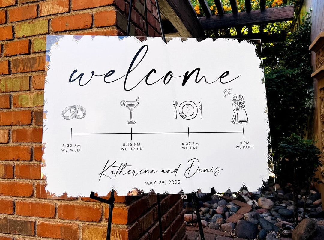 Personalized Wedding & Celebration Welcome Sign