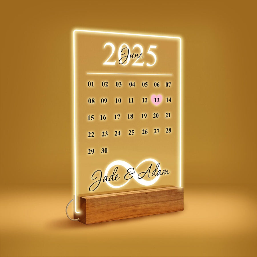 Personalized Anniversary Calendar Sign