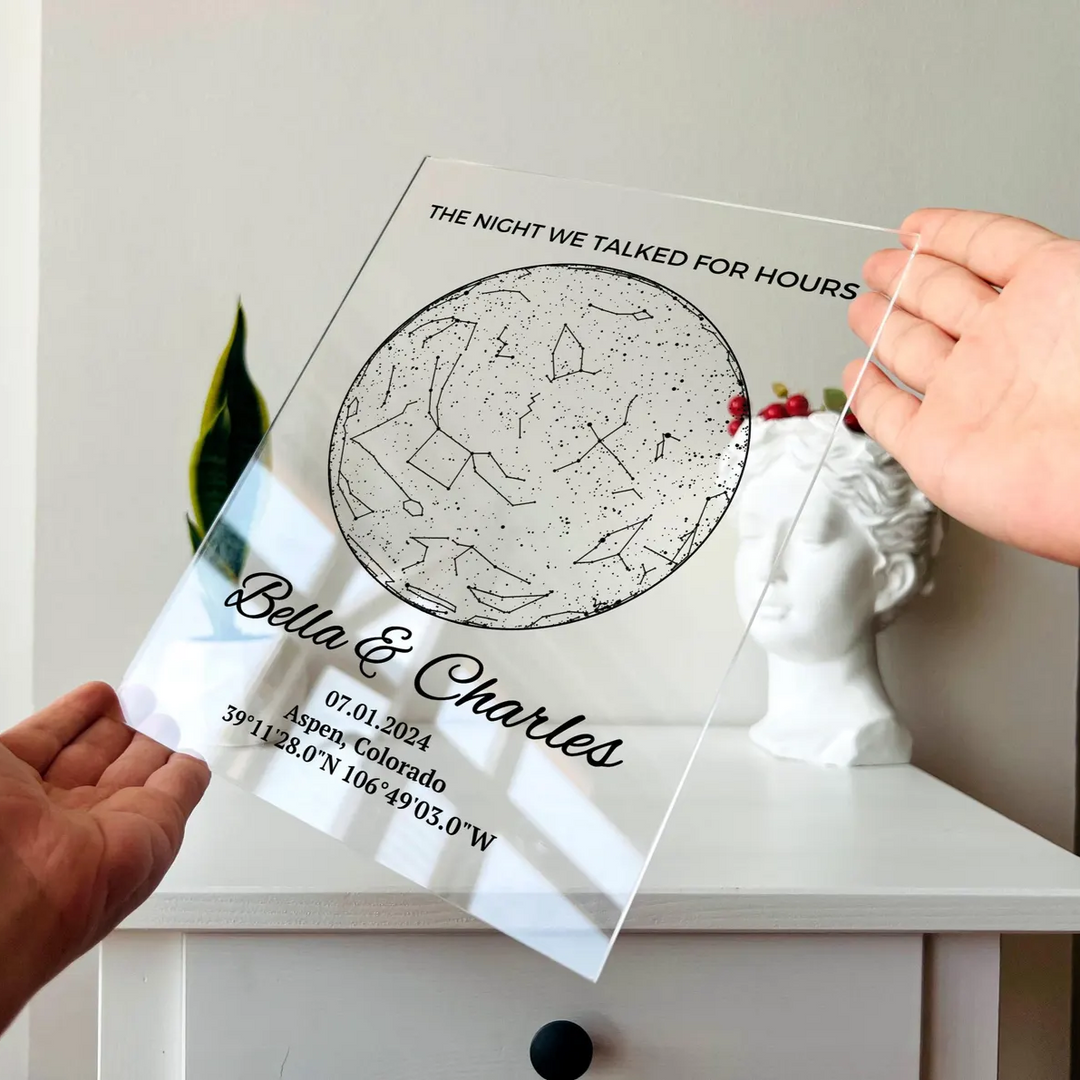 Custom Star Map Plaque