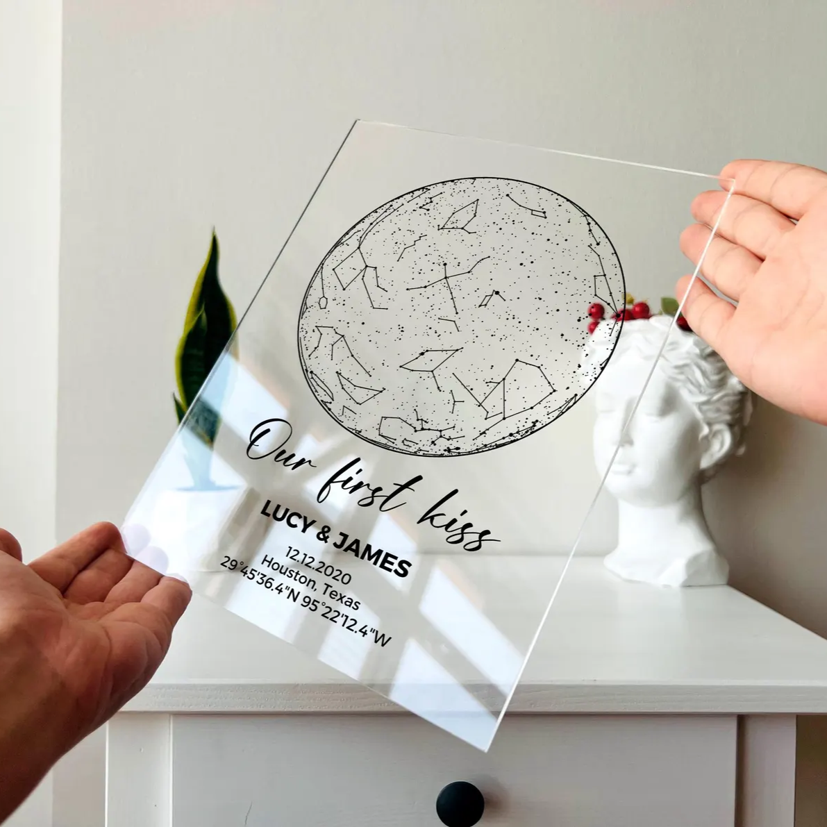 Custom Star Map Plaque