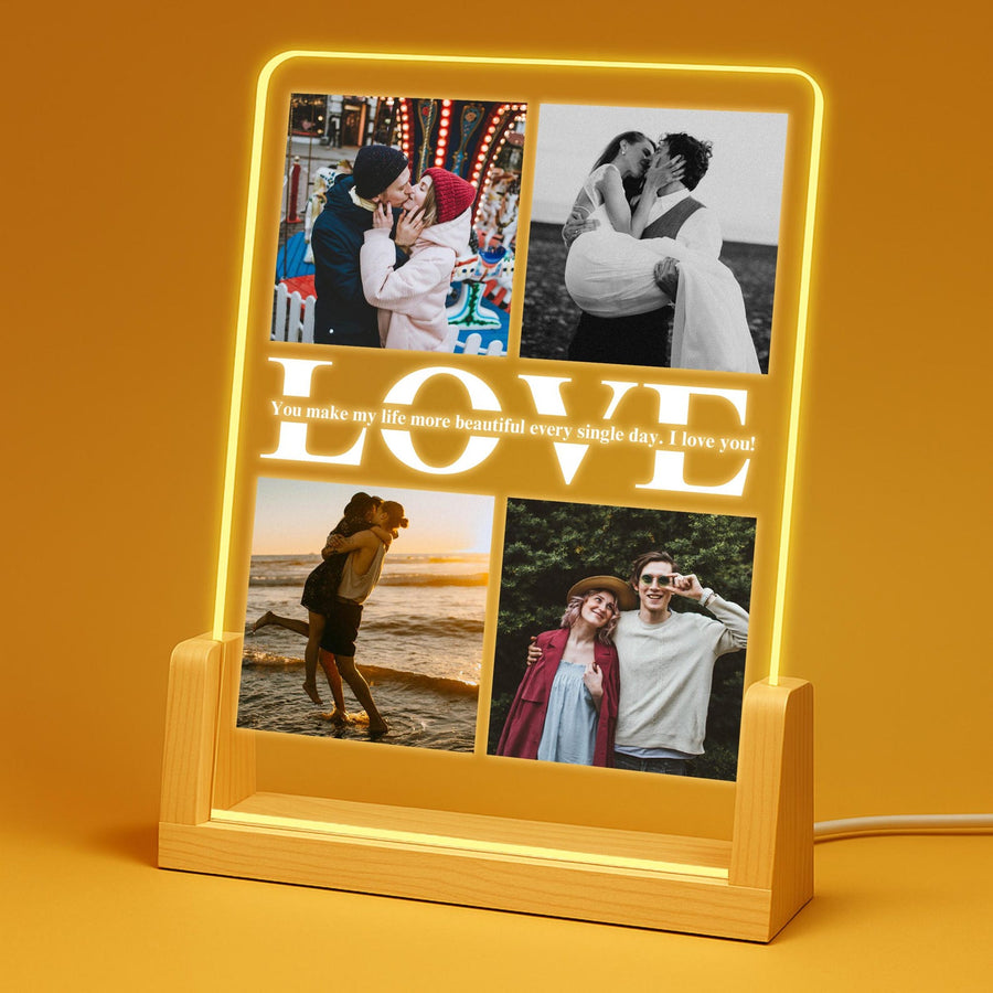 Love Photo Collage Plaque