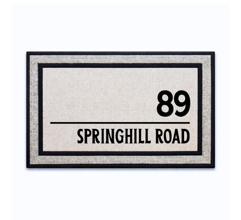 Polyester Doormat - Custom Street Address