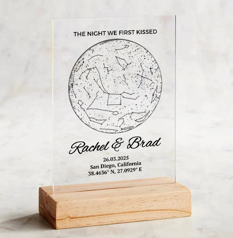 Custom Star Map Plaque