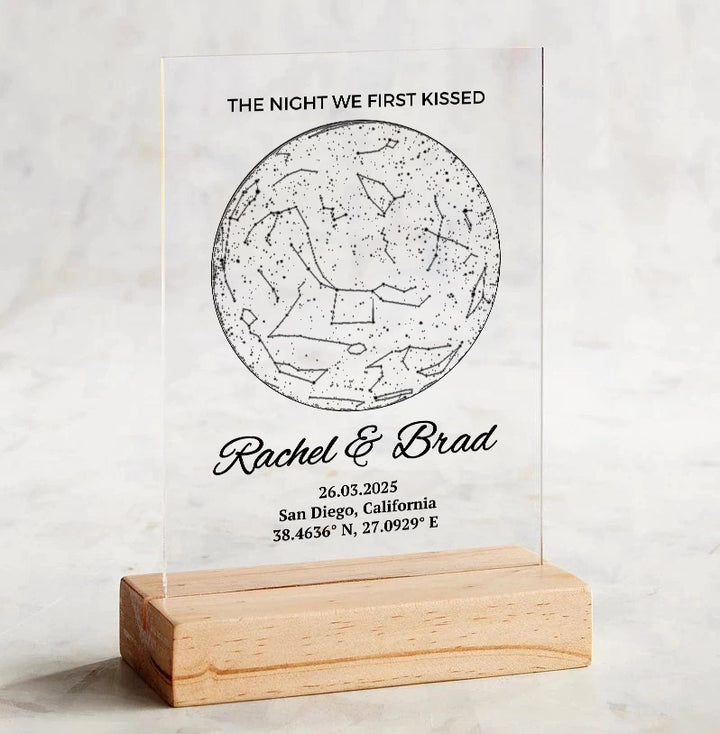 Custom Star Map Plaque