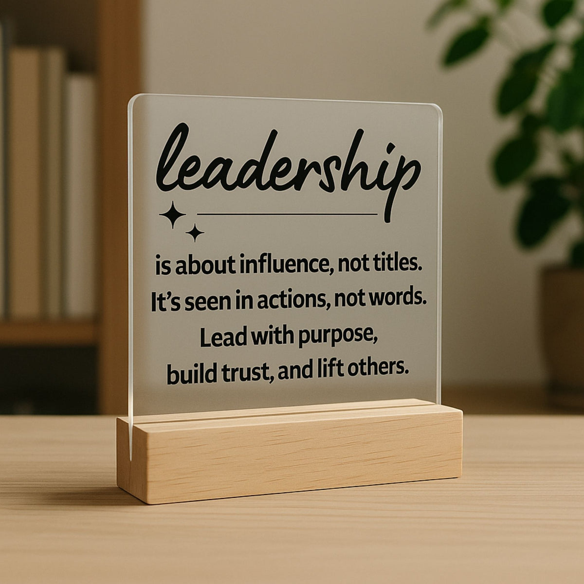 Leadership Desk Plaque