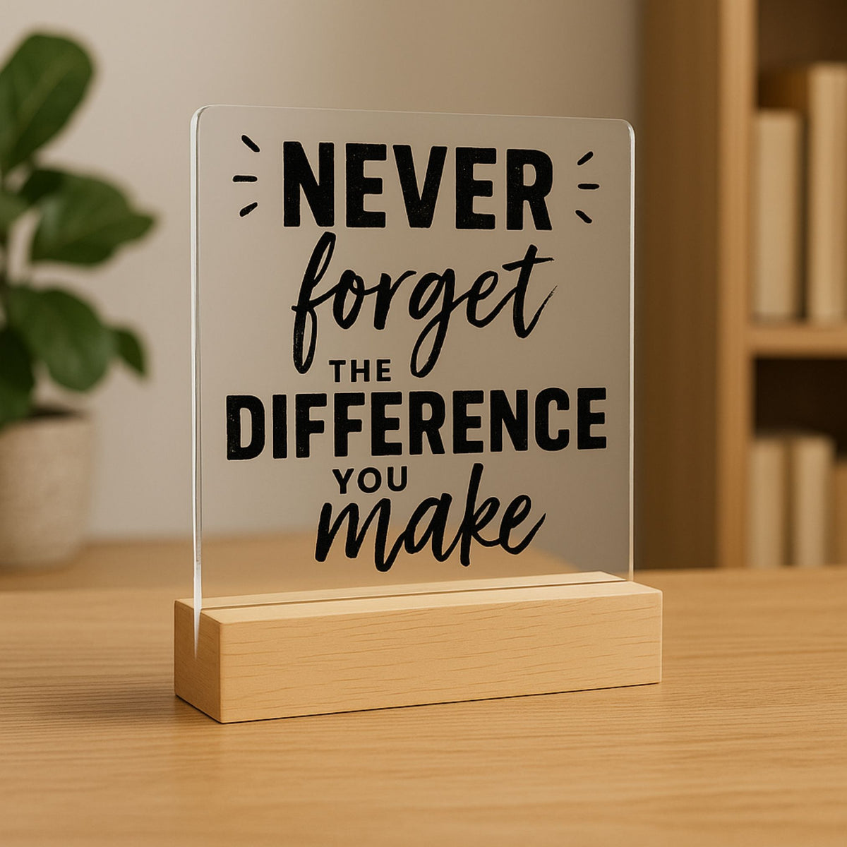 The Difference You Make Plaque