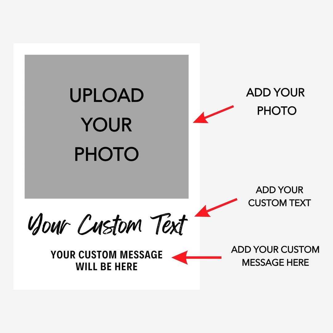 Acrylic 4 Photos Print with Stand & Handwriting Header