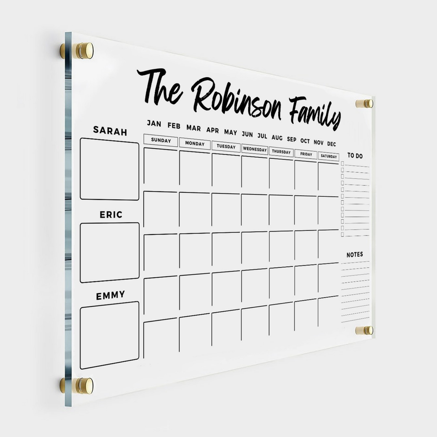 Custom Family Calendar