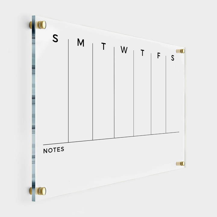 Personalized Weekly Acrylic Calendar