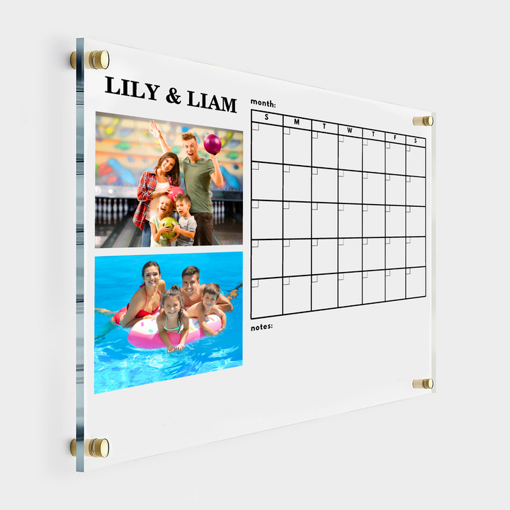Personalized Monthly Calendar with Photos