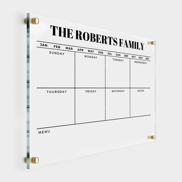 Personalized Weekly Calendar