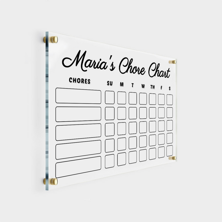 Personalized Chore Chart & Checklist